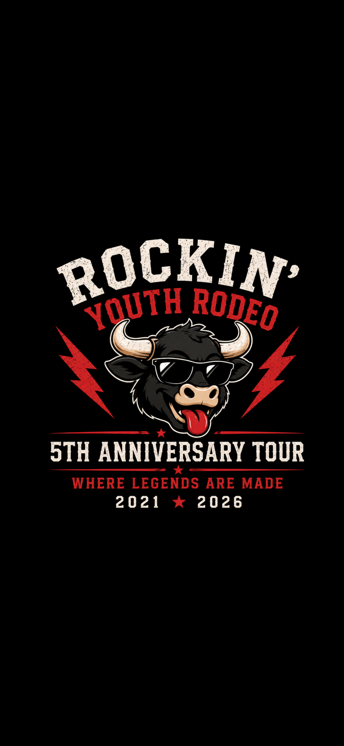 ✨Rockin’ Youth Rodeo Anniversary Fundraiser T-Shirt - Black