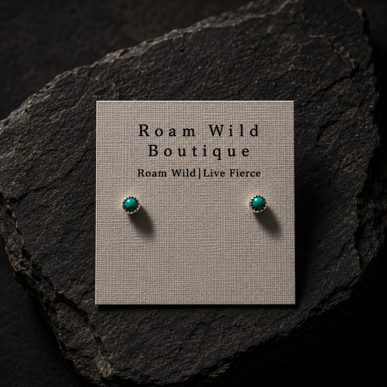 Sagebrush Studs | 3mm Turquoise Sterling Silver Earrings