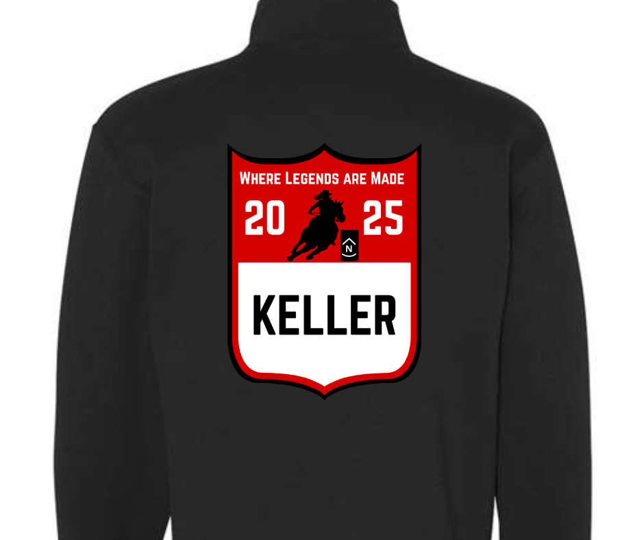 Adult Customized 2025 Rockin' N Ranch Rodeo Nublend® Cadet Collar Quarter-Zip Sweatshirt - 995MR