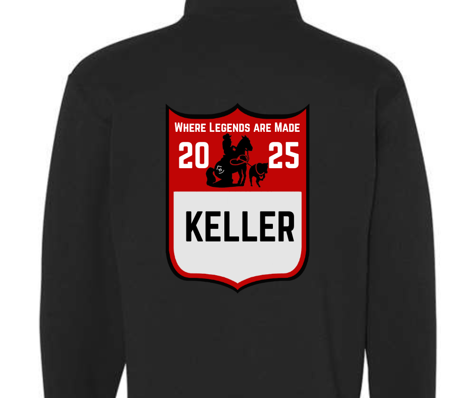 Adult Customized 2025 Rockin' N Ranch Rodeo Nublend® Cadet Collar Quarter-Zip Sweatshirt - 995MR