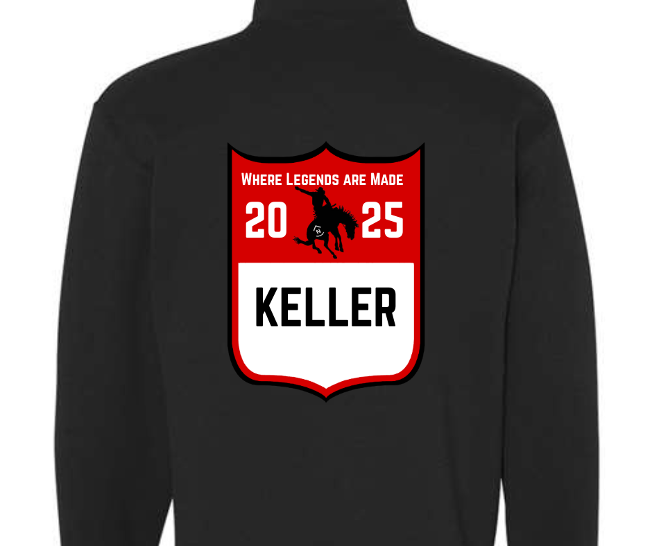 Adult Customized 2025 Rockin' N Ranch Rodeo Nublend® Cadet Collar Quarter-Zip Sweatshirt - 995MR
