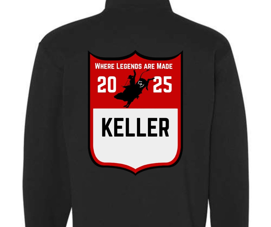 Adult Customized 2025 Rockin' N Ranch Rodeo Nublend® Cadet Collar Quarter-Zip Sweatshirt - 995MR