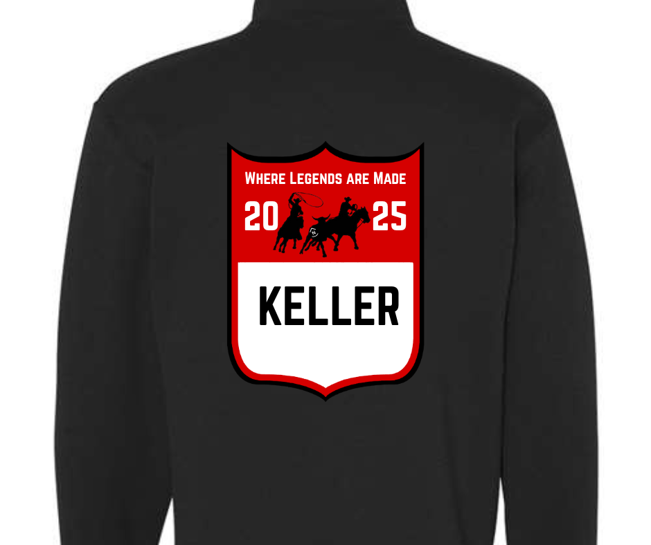 Adult Customized 2025 Rockin' N Ranch Rodeo Nublend® Cadet Collar Quarter-Zip Sweatshirt - 995MR