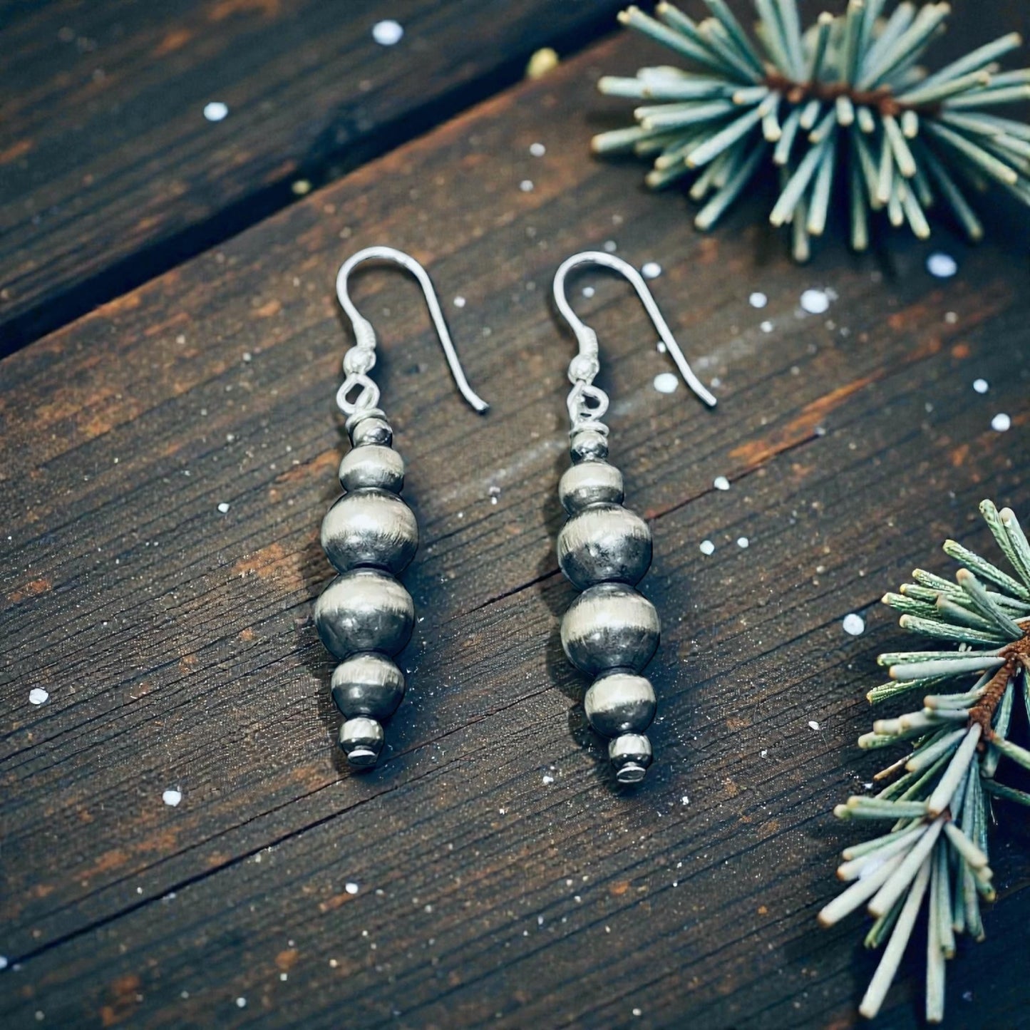 The Pahsimeroi Pearl Drop Earrings Sterling Silver