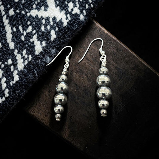 The Pahsimeroi Pearl Drop Earrings Sterling Silver