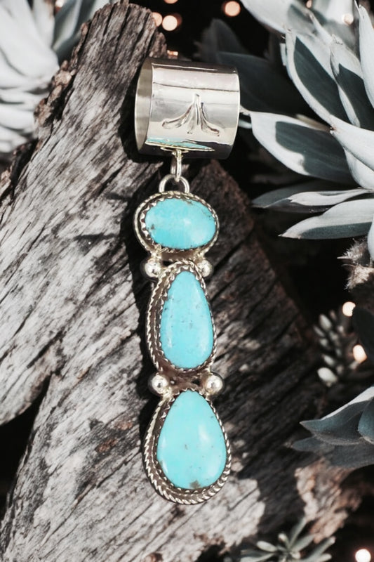 Lil' Blue Roan - Sonoran Turquoise Pendant