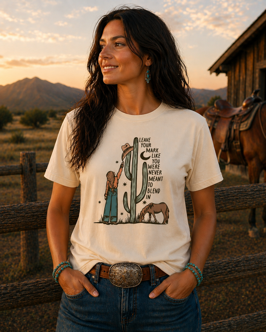 Exclusive Lauren Chaney Design - “Leave Your Mark”  Bella + Canvas T-Shirt