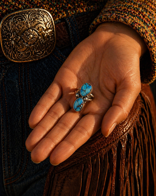 Golden Hills Turquoise Ring - Adjustable