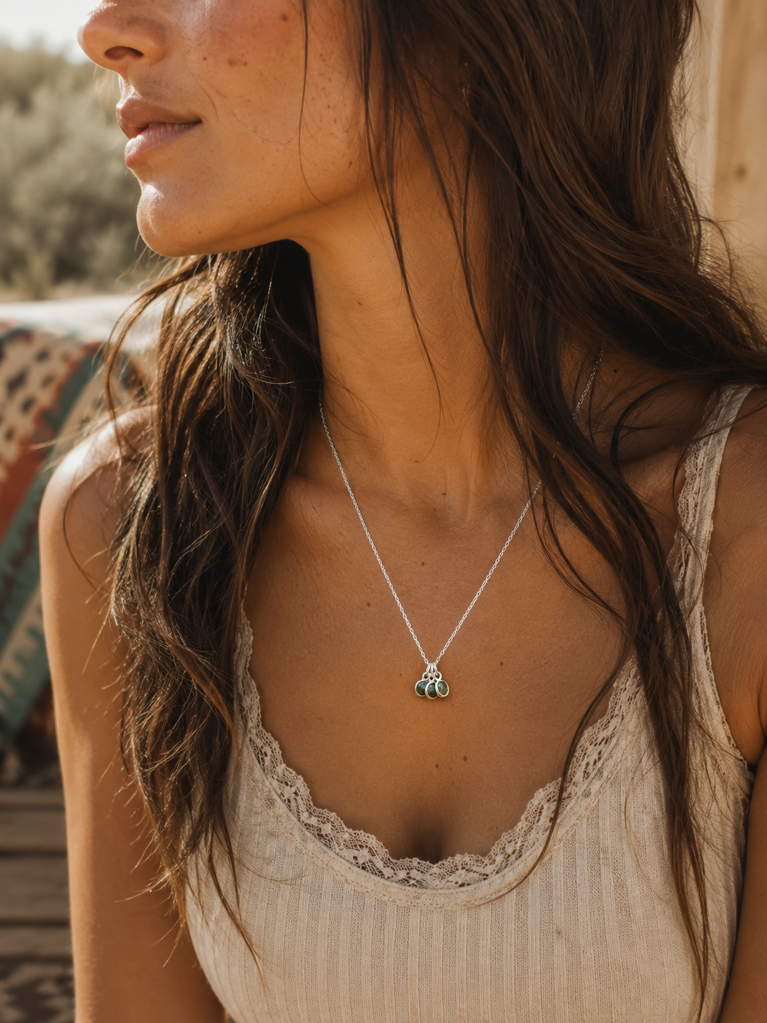 Hayden Creek Labradorite trio Necklace