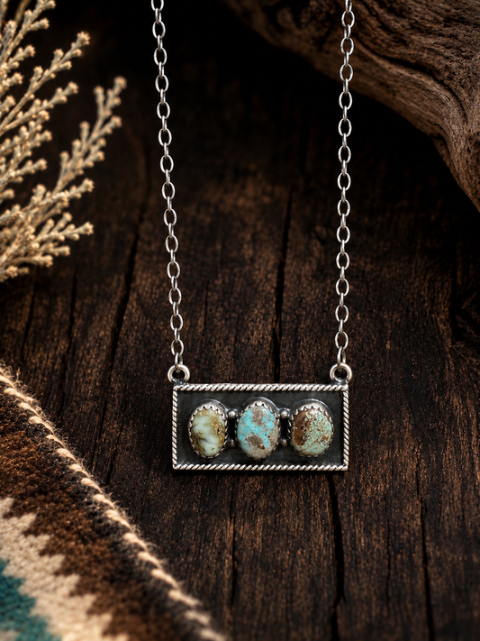 Big Springs Bar Necklace 18-22” Chain