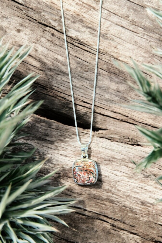 ✨Crazy Lace Agate Sterling Silver Necklace✨