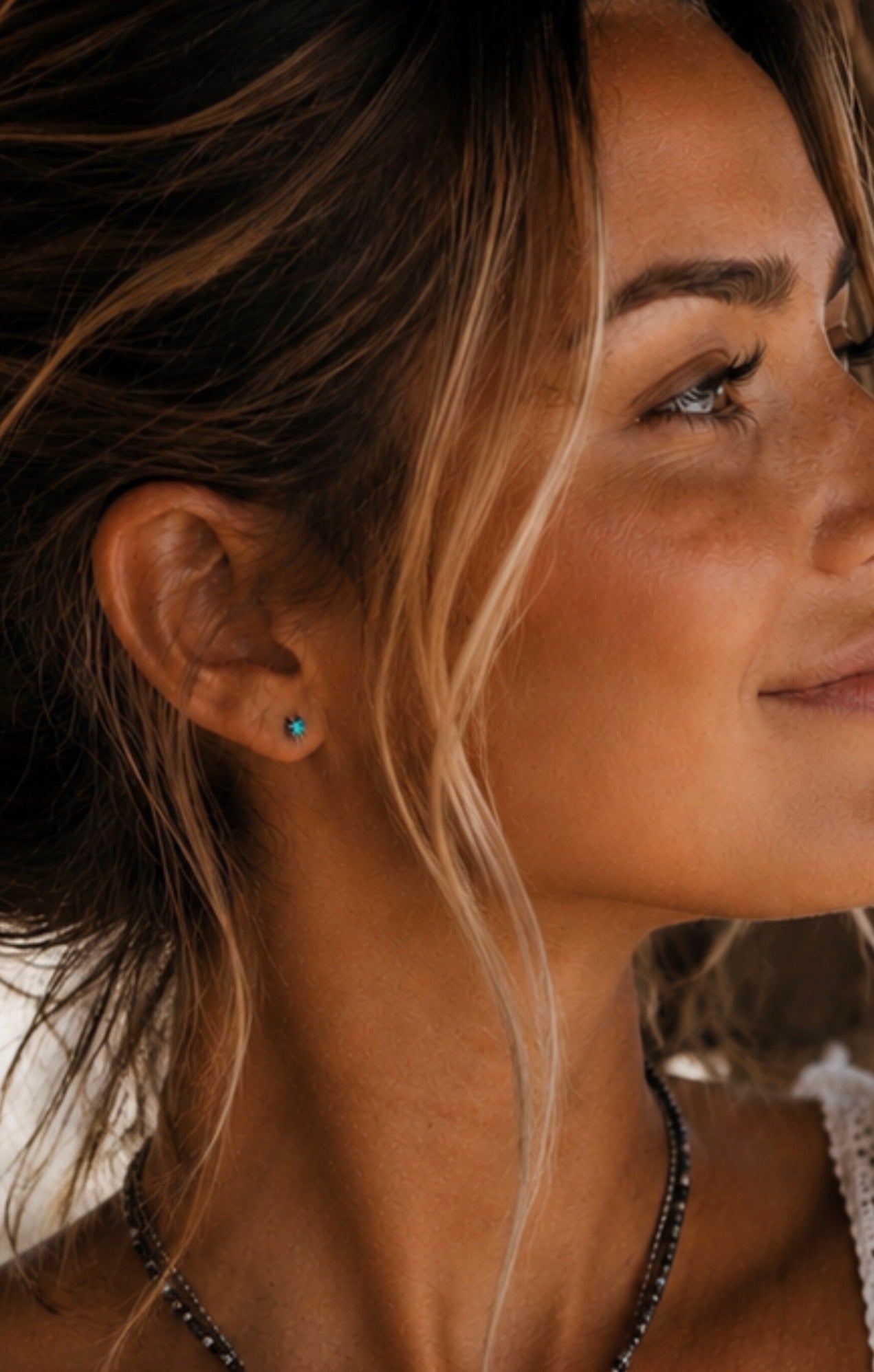 Sagebrush Studs | 3mm Turquoise Sterling Silver Earrings