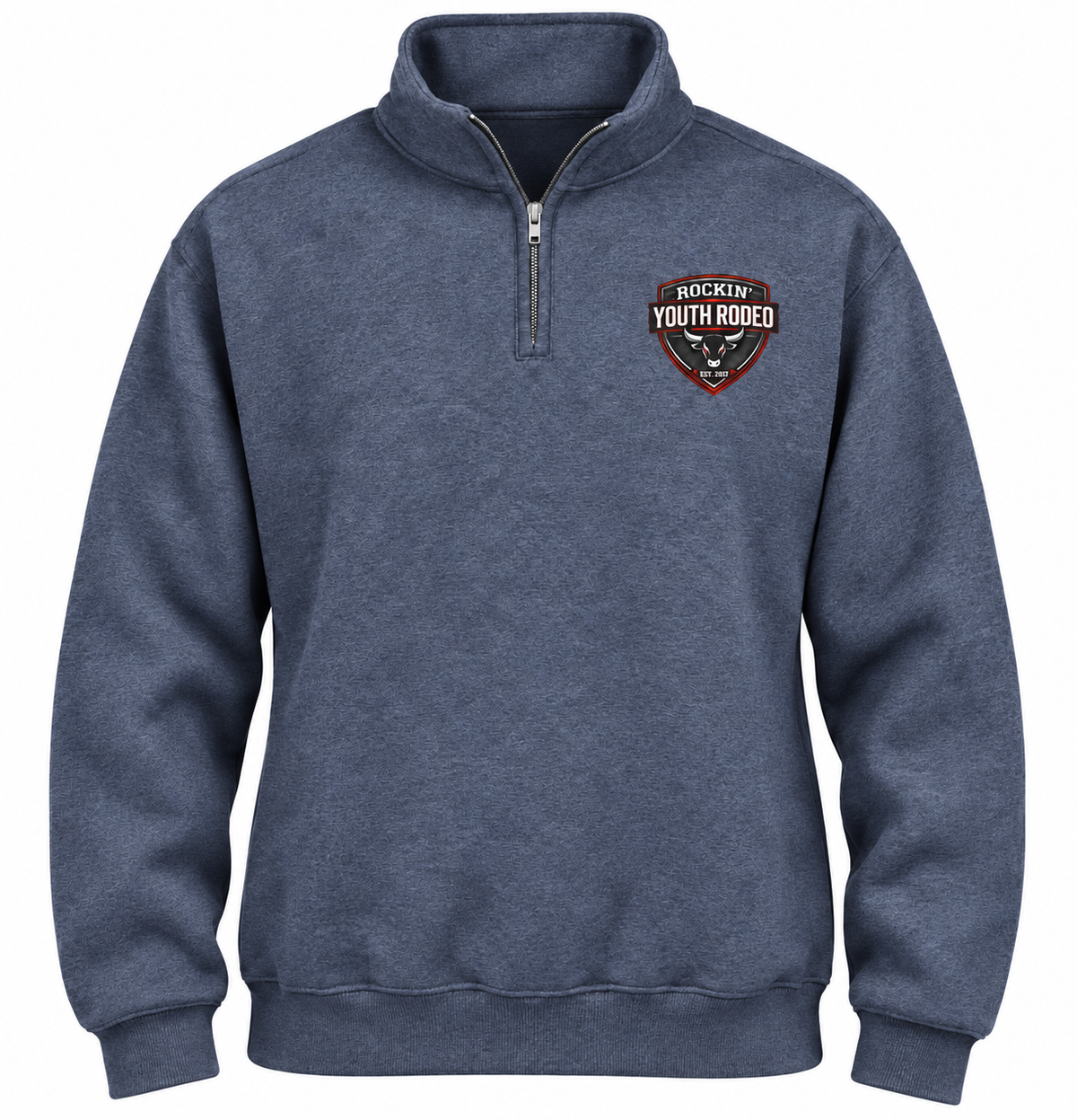 Rockin’ Youth Rodeo 2026 Customized Quarter zip Sweatshirt